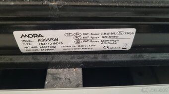 Kombinovaný sporák Mora K 865 BW - 3