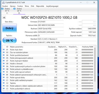 2,5" HDD Western Digital WD10SPZX 1TB - 3