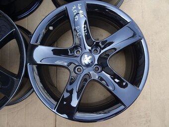 Alu disky černé origo Peugeot, 17", 4x108, ET 32, šíře 7,5J - 3