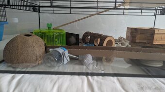 Velká klec pro křečka+malá navíc+příslušenství - 3