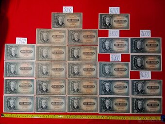 Československé bankovky třetí část ceny jsou za ks a na fotu - 3