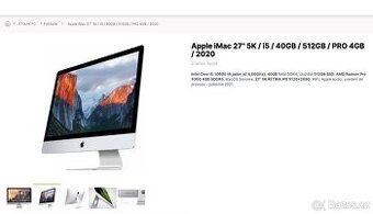 27 Apple iMac 2020 5K RETINA 6jádro - 3