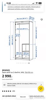 Šatní skříň Ikea - 3