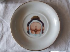 porcelánový šálek s talířkem podtákem žertovné obrázky - 3