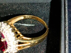 Zlaty damsky prsten Diamanty a ine Punc 0,375 - 3