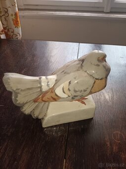 Porcelánová soška holuba - 3