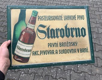 Plechová cedule Brno Starobrno 50x35 cm - 3