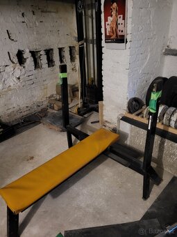 Bench, kladka a dřepovací klec za odvoz - 3