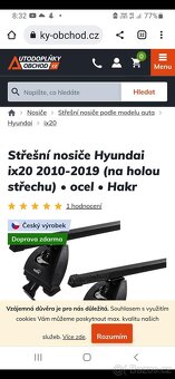 Střešní nosiče Hyundai ix20 2010-2019 (na holou střechu) - 3