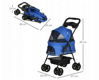 kočárek pro mazlíčky, pejsky, psy i kočičky - 3