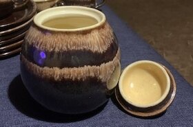 Keramická hnědá kávová sada - 3