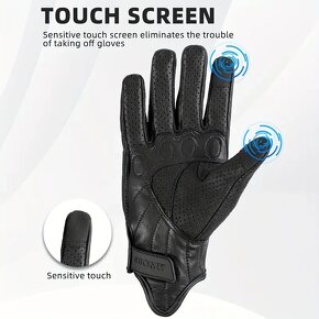 Motorkářské rukavice Suomy vel. L - 3