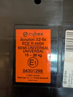 Detská sedačka Cybex Solution X2-fix - 3