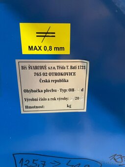 Ohýbačka plechu OH 6 - 3