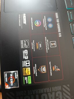 Herní Asus Tuf Gaming A15 / RTX 4060 / DDR5 / 144 Hz LCD - 3