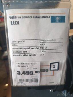 Automatická domácí vodárna 800 W HWA 3500 - 3