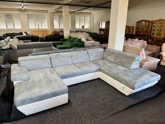 Sedací souprava tvaru U - rozkládací - NEPOUŽITÁ - 3