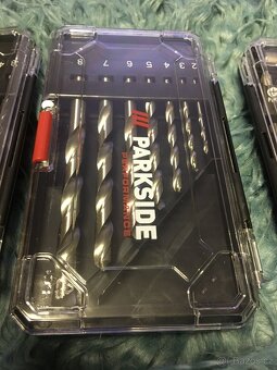 Parkside 3x sada vrtáky (3x7 ks + sada bitů 25 ks) PC 700 Kč - 3