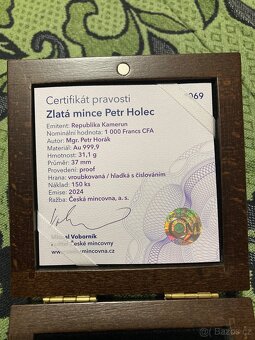 Zlatá investiční mince XTV - Petr Holec - 3