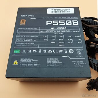 Prodám PC zdroj GIGABYTE P550B druhý - 3