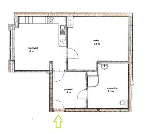 Pronájem bytu 2+kk, 57 m2 – Kralupy nad Vltavou, ev.č. 00370 - 3