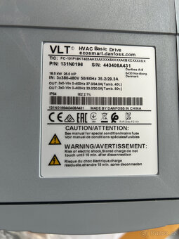 Frekvenční měnič DANFOSS VLT - 3