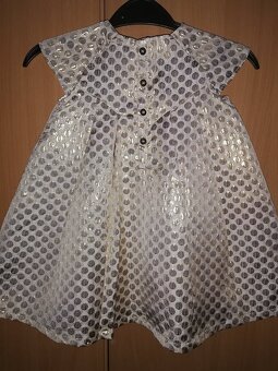 Zlaté sváteční šatičky vel.86 - 3