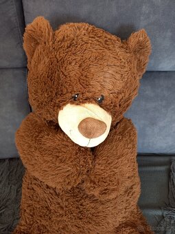 Velký plyšový medvěd hnědý - 3