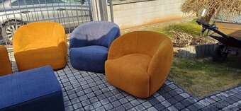 Designovou 5-ti dílnou sedací soupravu - prodám - 3