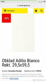 Obklady Adilio Bianco 1balení - 3