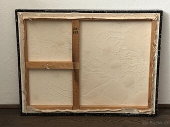 František Zobač - Oranž (1991), originál, akryl na plátně - 3