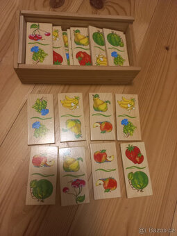 Dřevěné domino zn. Woody - ovoce - 3