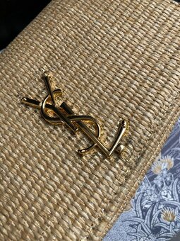Letní slaměná crossbody kabelka YSL - 3