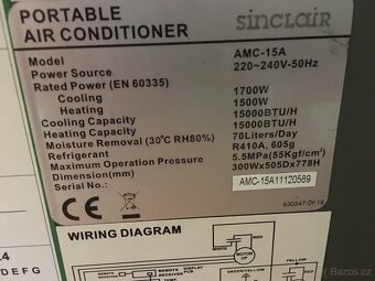 Klimatizace Sinclair AMC-15A, 15000 BTU - 3