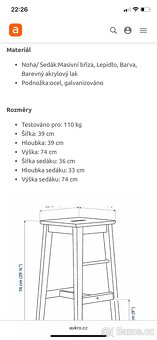 Barová stolička IKEA - 3