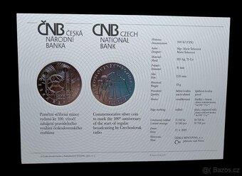 Stříbrná 200 Kč 2023 - Vysílání Československého rozhlasu B - 3