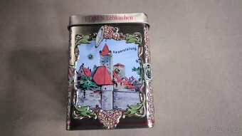 Plechová hrací skříňka na sušenky Weissella Elisen - 3