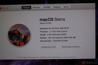 APPLE MACBOOK AIR 13,3” i5/4GB RAM/128GB - 3