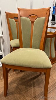 6× Jídelní židle – masivní dřevo, dobrý stav (možno jednat) - 3