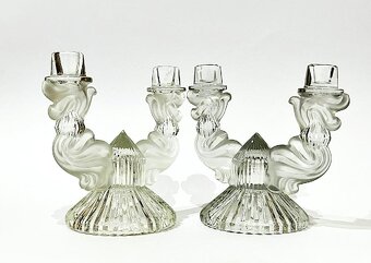 Svícny 2x / Art Deco/ Libochovice - 3