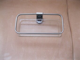 Koupelnová polička IKEA. Nerez, sklo. - 3