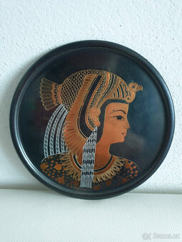 Retro talířky Egypt Faraon Nefertiti Sfinga 5ks - 3