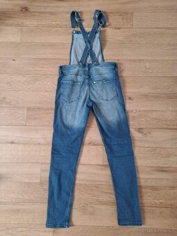 Laclové kalhoty DENIM vel. 146/152 - 3