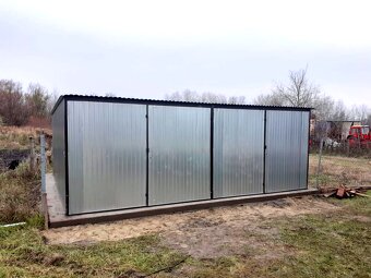 Plechová garáž 6x5 m - 3