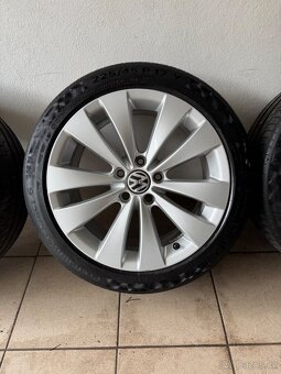 Alu kola VW 5x112 R17 225/45 letní pneu - 3