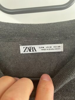 Pánský svetr ZARA vel. M (40) šedý - 3