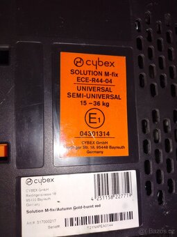 Autosedačka Cybex Solution M-Fix - 3