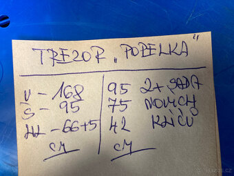 Trezor Popelka dvoudveřový starožitný 13.000 kč - 3