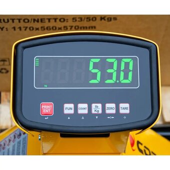 Paletový vozík SP2500 SUPER 2,5T s elektronickou váhou - 3