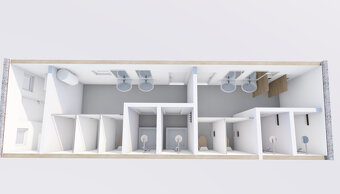 Sanitární modul 10x3 m s mužskou a ženskou sekci - 3